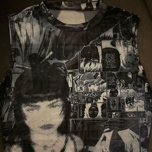 Graphic Black and White Short Sleeve Tee